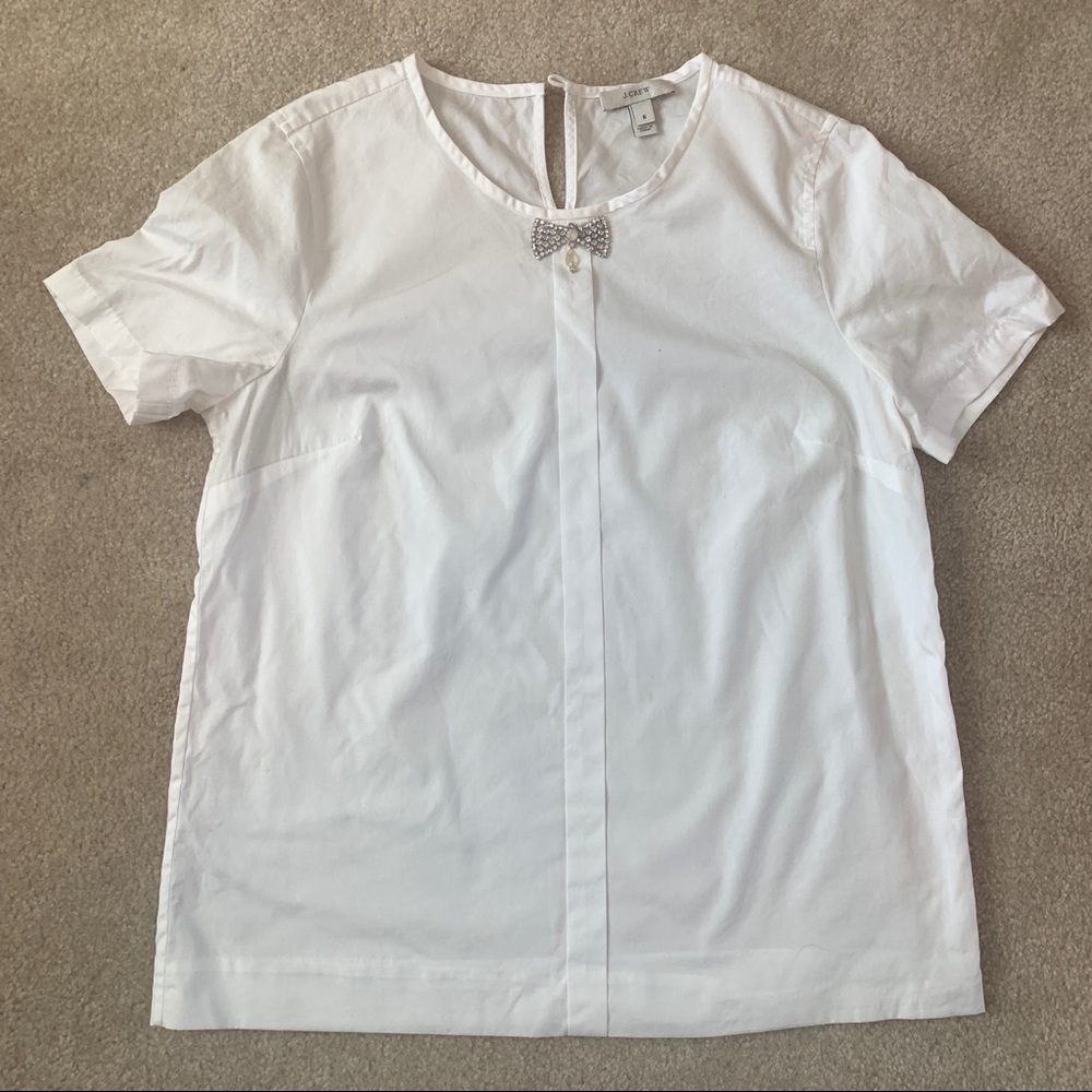 J. Crew Bow tie shirt